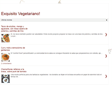 Tablet Screenshot of exquisitovegetariano.com